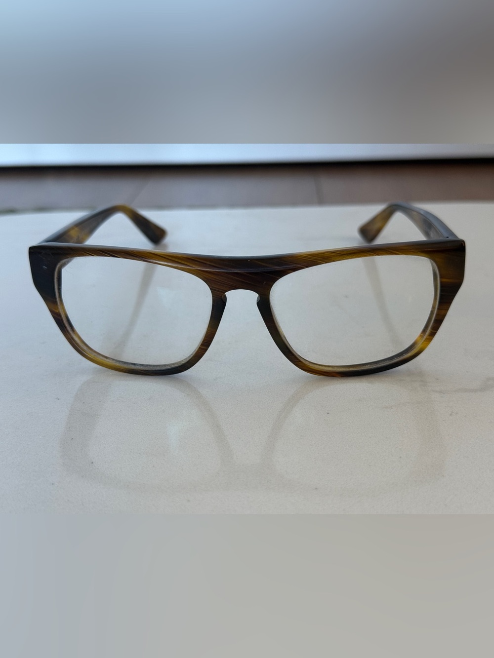 SEE eyewear Classic Tortoiseshell Woodgrain Glasses - Handmade in Italy - Picture 2 of 6